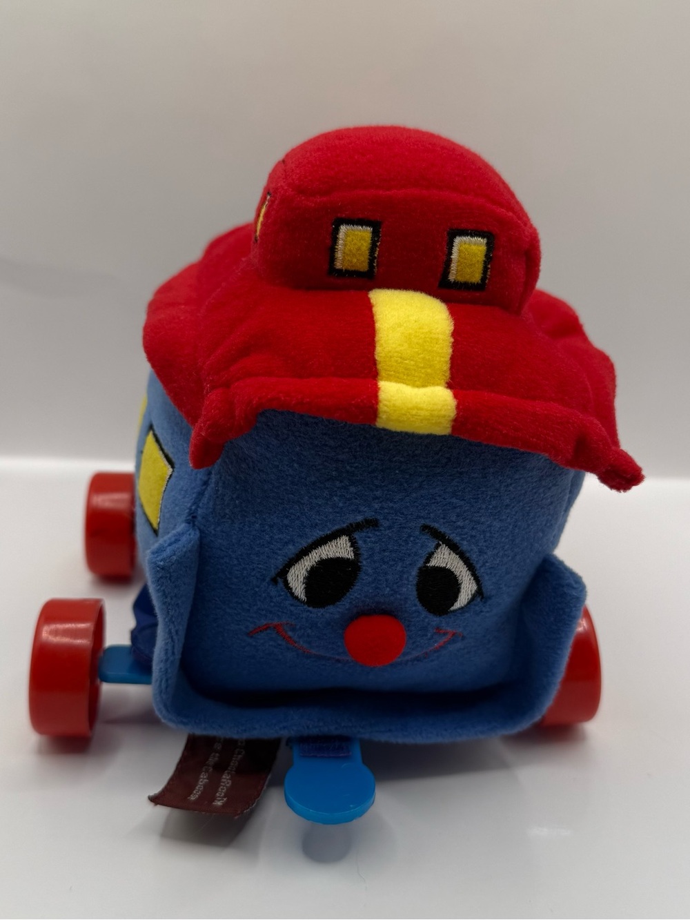 Vintage Choo Choo Laroo Bruce the Caboose Pull Along Train Stuffed Plush